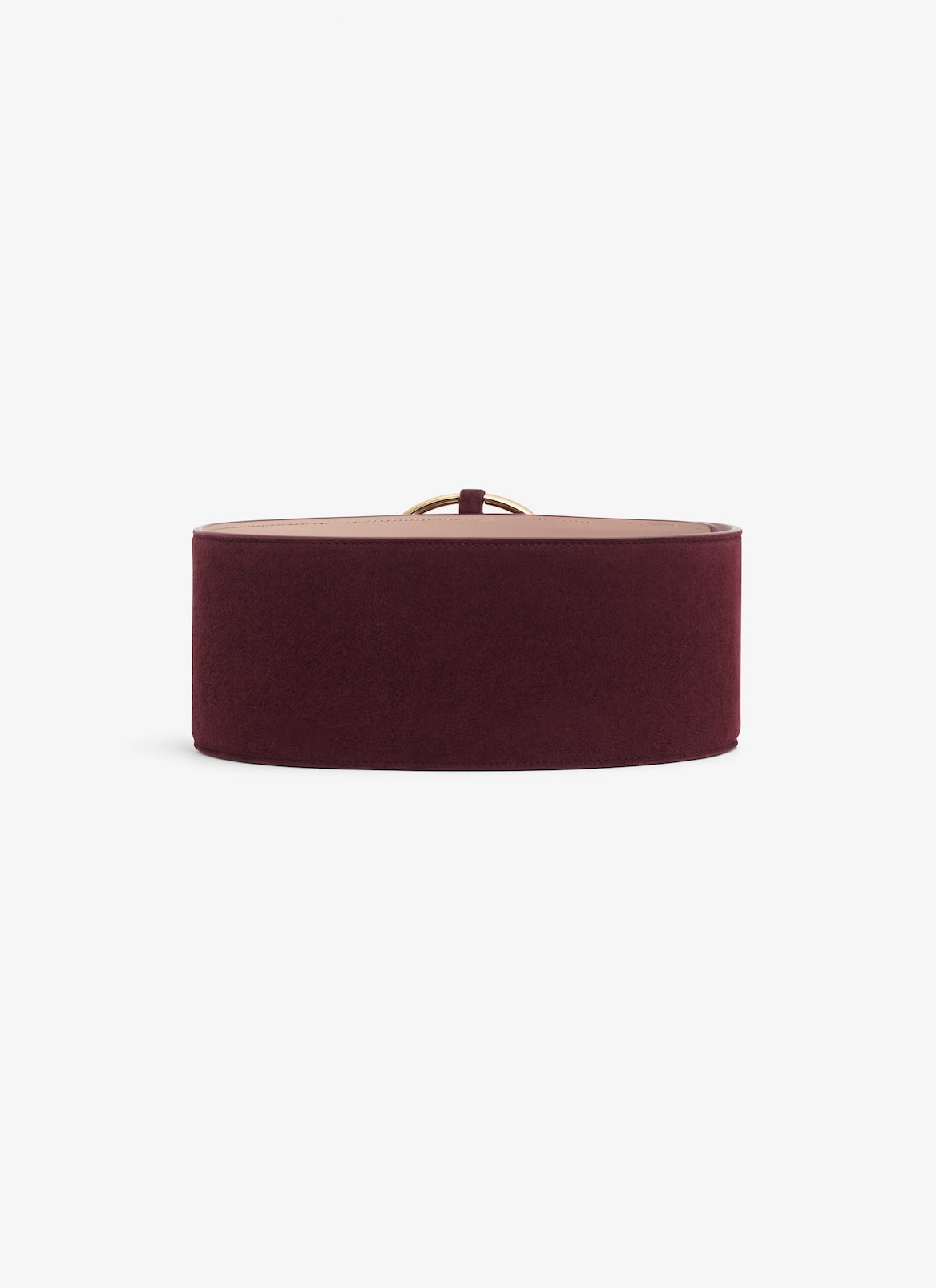 RING BELT IN SUEDE GOATSKIN ALAÏA GARNET RED RING BELT IN SUEDE GOATSKIN
